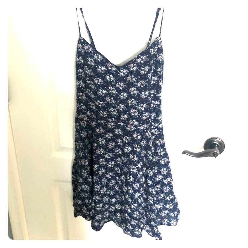 Blue flower sun dress